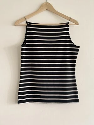 ESPRIT Mujer Rayas Sin Mangas Top Correa Goma en Buen Estado (Talla M) Foto 1 de 4