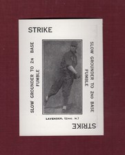 JIMMY LAVENDER, Cubs ~ 1914 Polo Grounds Game card WG4 | 1973 TCMA Reprint B