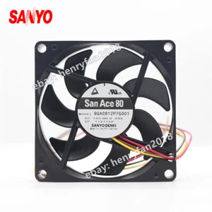 SANYO 9GA0812P7G001 SanAce Axial Fan 12V 0.29A 80*80*15MM 4-wire PWM Cooling Fan - Picture 1 of 6