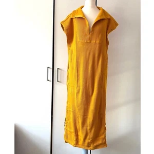 Free People Ryan Midi Dress Size XS Knit Collar Slit - Picture 1 of 9