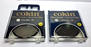 2x Cokin Ø55mm Gray ND4, Gray ND2 New Filters Screw-In --M1 - Picture 1 of 2