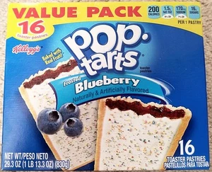 NEW Pop Tarts Toaster Pastries Frosted Blueberry 16 Count - Picture 1 of 2