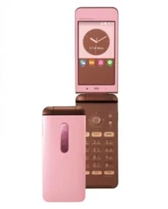 KYOCERA GRATINA 4G KYF31 FLIP PHONE PINK 4G WIFI KEITAI Android Japan - Afbeelding 1 van 1