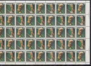Hoja de placas Canada Scott 895a montada sin montar o nunca montada - botánicos canadienses - Imagen 1 de 1