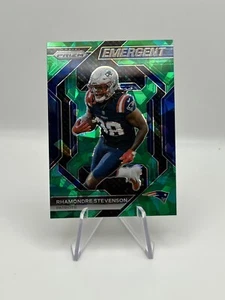 2023 Panini Prizm Green Ice Emergent #H-10 RHAMONDRE STEVENSON Patriots - Picture 1 of 4