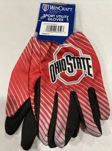 Ohio State Buckeyes OSU Football NCAA Adult Full Color Sport Utility Grip Gloves - Picture 1 of 1