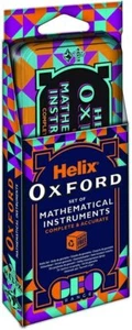 Helix Oxford Geo Maths Set - Orange - Picture 1 of 8