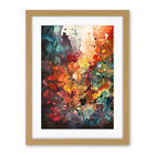 Abstract Coral Reef Organic Shapes Modern Painting Framed Wall Art Print 18X24