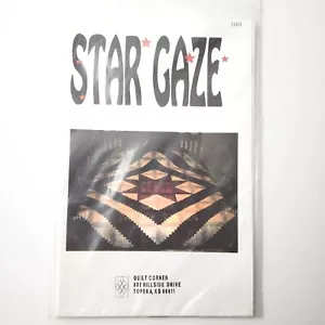 Quilt Corner Star Gaze Quilt Muster zusammengesetzte Größen. 90"x105", 96"x110", 102"x116" - Bild 1 von 3