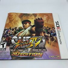Manual only - Super Street Fighter IV 3D Edition (Nintendo 3DS, 2011)