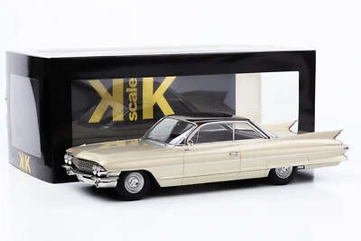 1:18 Cadillac Serie 62 Coupè Deville 1961 Metallico Oro Beige KK-Scale - Immagine 1 di 3