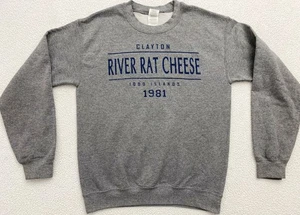 1000 Islands Sweatshirt River Rat Cheese Grsy Pullover Herren Small Gildan - Bild 1 von 6