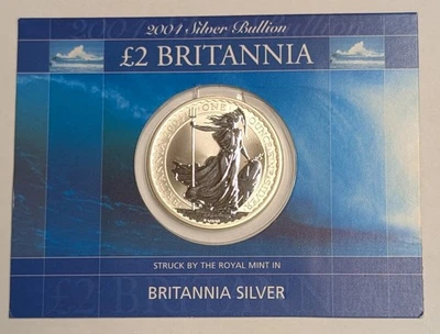 2004 Britannia ~ 1 oz Silver ~ Better Date £2 Coin ~ KM#1029 OGP - Image 1 of 4
