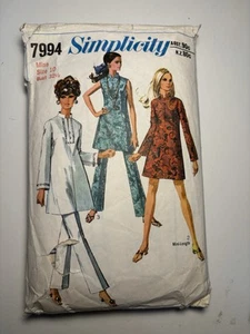 Vintage Simplicity 7994 Misses Dress, Tunic And Pants Sewing Pattern Cut size 10 - Picture 1 of 2