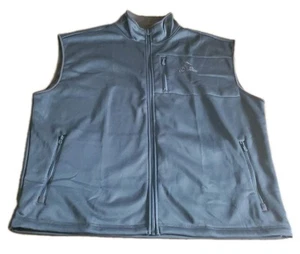 Ducks Unlimited Olive Green Vest Mens Size XXL Fleece Lining Full Zip Logo *READ - Picture 1 of 6
