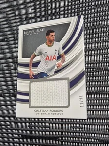 2023-24 Panini Immaculate Cristian Romero Patch /25 Tottenham Player Worn - Picture 1 of 3