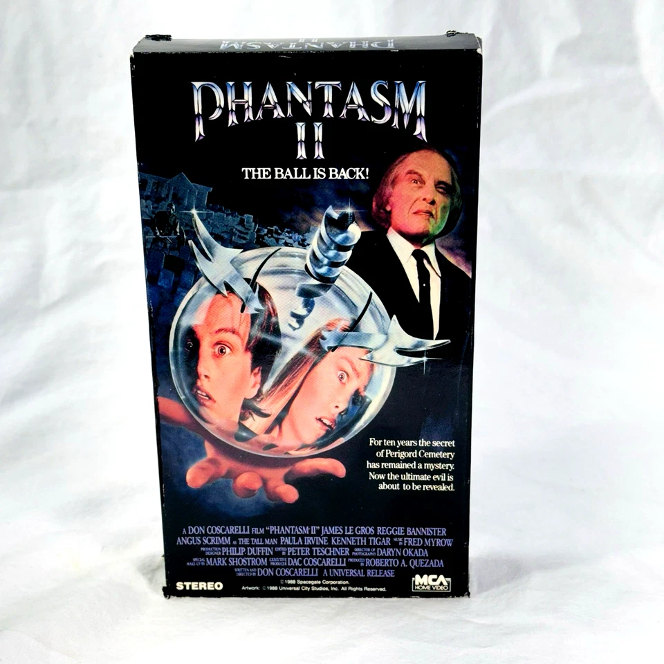 Phantasm II (VHS, 1988) Don Coscarelli Film, Graveyard, Supernatural, Mystery - Image 1 of 4