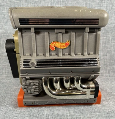 Estuche de transporte de motor Mattel Hot Wheels 1999 vintage con 10 autos, usado Foto 1 de 4