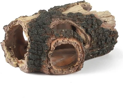 Acuario Grande Betta Tronco Resina Hueco Árbol Tronco Decoración Madera Artificial Peces Casa Foto 1 de 4