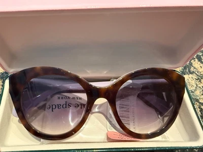 Gafas de sol Kate Spade Karleigh 51 mm ojo de gato en La Habana/ciruela nuevas con etiquetas Foto 1 de 4