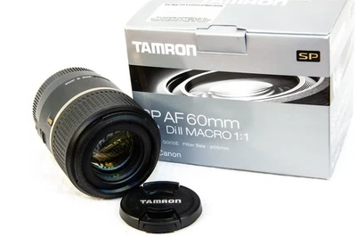 Lente macro Tamron SP 60 mm f/2 Di-II LD AF COMO NUEVA para Canon EOS APS-C EF-S G005E Foto 1 de 4