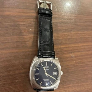 Reloj Longines Admiral 5 estrellas automático esfera azul funcionando vintage de Japón - Imagen 1 de 4