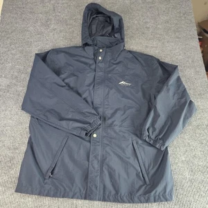 Pure Alaska Jacke Herren XL Navy Kapuze Full Zip Shell Wasserdicht Regen Outdoor - Bild 1 von 13