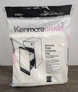 Kenmore Sears Plastic Trash Compactor Bags #2213370 15-inch 10 Pack Genuine NEW - Picture 1 of 5