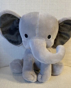 Lambs & Ivy Bedtime Originals Choo Choo Elephant Humphrey Gray Plush Baby Toy 9" - Picture 1 of 11