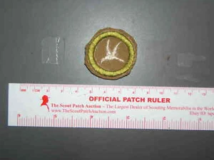 Boy Scout Merit badge Bird Study fine twill circa 1942-45 6563V - Picture 1 of 1