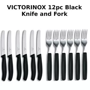 Victorinox set of 12 pcs Steak Knife and Fork Cutlery Set - Picture 1 of 1