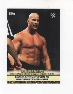 Topps WWE 2019 Summerslam Great Match Stone Cold Steve Austin #GM-15 - Imagen 1 de 3