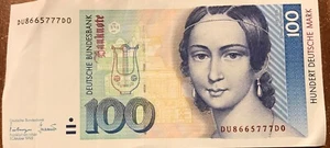 100 Deutsche Mark, DM , Schein Bundesbank - Bild 1 von 5