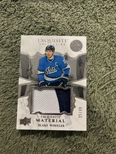 2019-20 Blake Wheeler Upper Deck Exquisite Material Collection hockey card