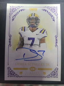 2022 Onyx Vintage Football Derek Stingley Jr. Blue Ink On Card Auto RARE Texans - Picture 1 of 1