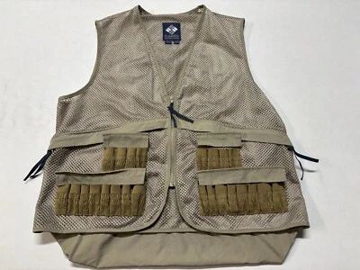Vintage Columbia Sportswear Mesh Upland Game Hunting Vest HM-1150 Tan Size L - Image 1 of 4