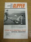 21/12/1968 Stoke City v Everton  (slight foxing). Condition: Any faults should b