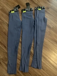 Nike Pro Dri-FIT Training Leggings Womens AO9968 482 Blue XS New With Tags - Picture 1 of 3