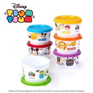 Brand NEW Tupperware Disney Tsum Tsum Set of 6 Snack Cups 110ml