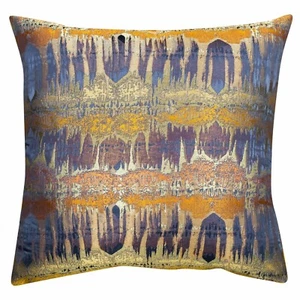 Cojín extra grande Savannah. Diseño de postre tropical, rojo terracota. 23x23" XL - Imagen 1 de 5