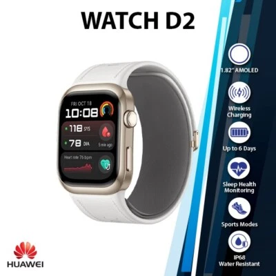 Huawei Watch D2 iOS Android Smartwatch (Gold/1.82"/AMOLED/Bluetooth/NEW) - Image 1 of 4