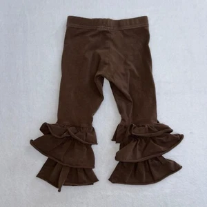 Matilda Jane Girls 2 Ruffle Pants Brown - Picture 1 of 5