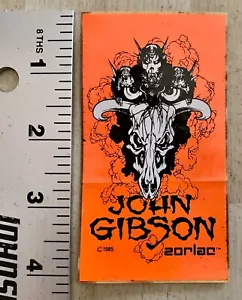 Pegatina para patinetas John Gibson Zorlac de los años 80 Texas Houston SUAS - Imagen 1 de 2