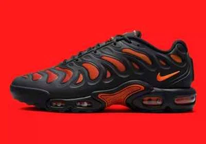 Nike Air Max Plus Drift Men's Shoes Black Dragon Red Crimson  FD4290 010 - Picture 1 of 7