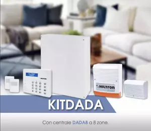 Hiltron KITDADA Kit Antifurto con Centrale DADA8+ACCESSORI +1 SENSORE OMAGGIO - Picture 1 of 1
