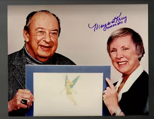 Signed! Margaret Kerry Walt Disneys "Peter Pan" TINKER BELL w/Marc Davis 8" x10" - Picture 1 of 3