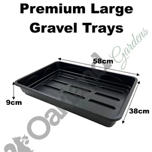 Large Premium 58cm Solid Seed Gravel Tray No Drainage Holes Strong Long Life - Picture 1 of 4