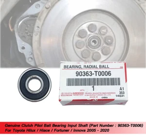 Bearing Input Shaft 90363-T0006 Fits Toyota Hilux Hiace Fortuner 2005 - 2020 - Picture 1 of 9