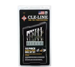 Cle-Line Schwarz und Gold Hochgeschwindigkeitsbohrer-Set (15 Stück) - Bild 1 von 7