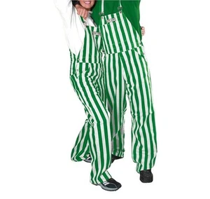 Salopette bavaglini gioco adulto verde e bianco taglia grande 100% cotone - Foto 1 di 14